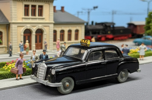 Wiking mercedes 220 - mercedes, ponton