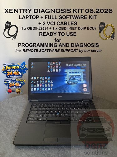 Laptop with mercedes xentry - laptop,