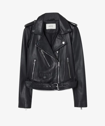 Stradivarius echte lederjacke - stradivarius,