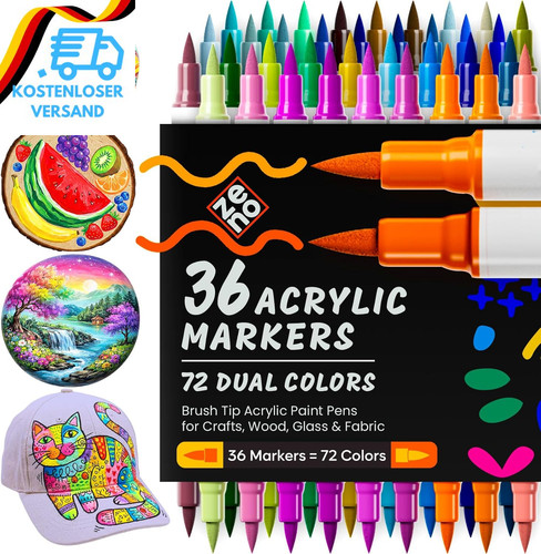 Zeno acrylstifte farben - 72,