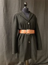 ❤️? JIL SANDER Mantel Jacke Design Luxus Gr. 44 Schwarz Kaschmir /Wolle