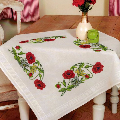 Stickpackung mohnblumen - stickpackung,