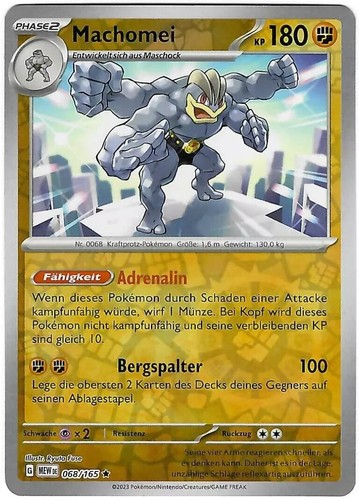 Pokemon karte machomei - pokemon,