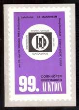 Mannheim 26. 10. 1973 " Dornhöfer "  99.  Briefmarken - Auktions - Katalog