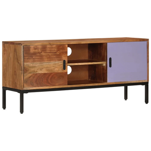 Schrank honigbraun und grau - honigbraun,