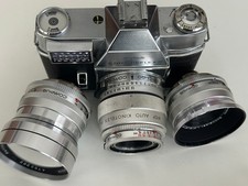Kodak Retina Reflex mit Wechselobjektiven, Zubehör und orig. Umhängetasche