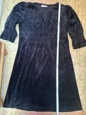 Odd Molly Samtkleid, schwarz