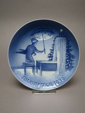 B&G Bing Gröndahl Porcelan Weihnachten Jule Aften 1939 Sandmann Teller Plade
