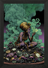 Oshun raucht gerahmtes