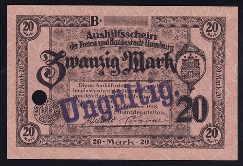Hamburg mark 1918 - hamburg:, 10.10.1918