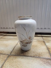 Wunderschöne Vase Seerose Alka Kunst Goldrand