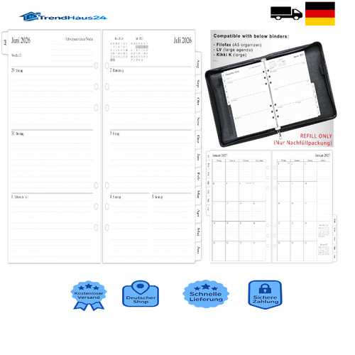 Wochenplaner 1 woche - 1,