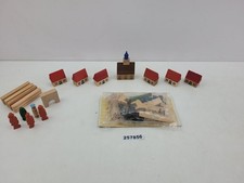 Konvolut Holzspielzeug DDR Erzgebirge Miniatur Menschen Tiere Häuser #257856