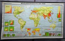 Westermann Weltkarte Rollbild Geographie Landkarte Bevölkerungsdichte der Erde