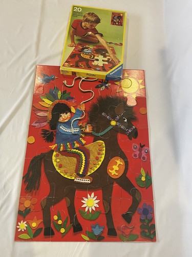 Puzzle indianer 20 teile - indianer,