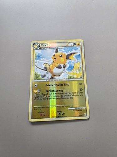 Pokemon raichu rev foil hgss - pokemon,