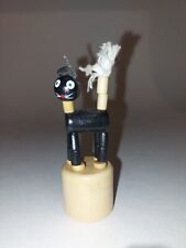 Retro Wackelfigur Drückfigur Katze Höhe ca. 9cm Vintage Kunststoff Top Zustand