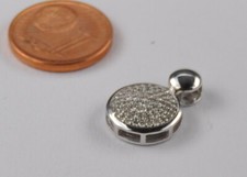 Weißgold Diamant Brillant Anhänger 375 333 Gold Neu wertig