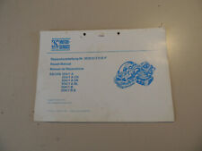 11.1975 Sachs Motor 504 / 1 A (CH, DK, NL) B (S)  Reparaturanleitung