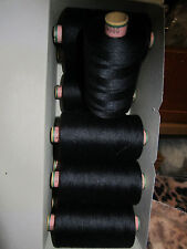 10 Rollen 1000 m Nähgarne Stärke 80 Farbe Schwarz  Amann Saba (n97A(0,003€ /1m) 