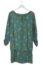 ANNA FUCHS HAMBURG Langarmkleid Damen Kleid Gr. DE 36 hellorange-kadettblau