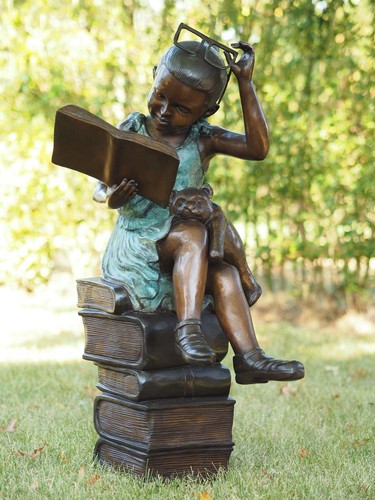 Bronze skulptur lesendes - bronze,