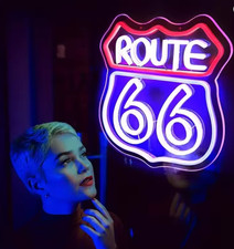 Route 66 Neon LED Leuchtschild