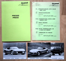 RINSPEED Dodge Viper Veleno - 1993 - Brochure - Pressemappe mit 2 Fotos