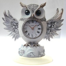 VP3203 / 2D Flache Eulen Tischuhr Schrankuhr Boho-Chic-Stil - 2D-Acryl-Flachdesi