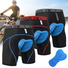 4D Gel Herren Fahrradhose Kurz Radunterhose Riding Sitzpolster MTB Short Radhose
