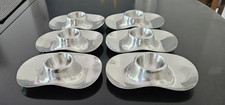 6 Stck Eierbecher Entwurf W. WAGENFELD * Bauhaus * für WMF - Edelstahl
