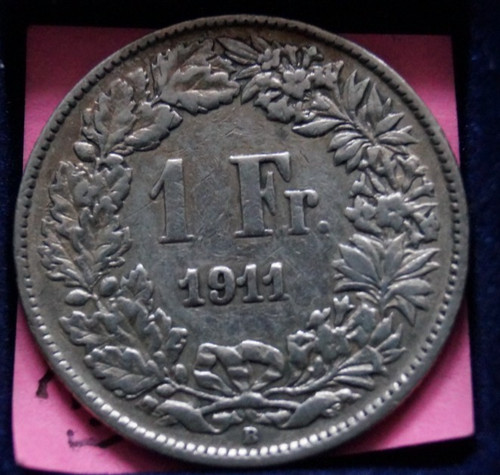 Schweizer franken von - von, 1911