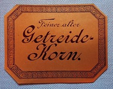 altes Flaschenetikett