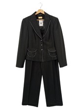 BiBA Hosenanzug Damen Elegant Business Gestreift Schwarz Gr. 38/M