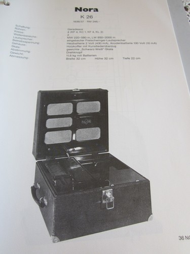 Schaltplan radio nora 26 - radio,