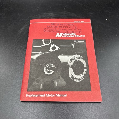 Replacement motor manual - replacement,