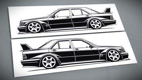 Mercedes 190e 16 - 190e, evo2