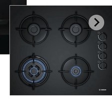 BOSCH Gas-Kochfeld Glaskeramik POH6B6B10 schwarz Autark Wok 60 cm - B-Ware