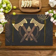 1x Wikinger Axt Runen Platzset