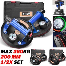 8''  360KG Saugheber Vakuumheber Saugnapf Hebefenster Glassauger Gas Fliesen