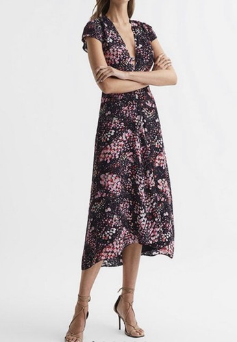 Reiss kleid schwarz weiß - reiss,