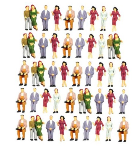 200stk 100 modellfiguren - 1/100,