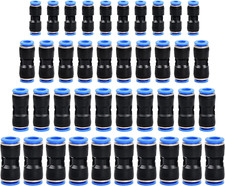 Pinsheng 40 Stück Pneumatik Steckverbinder Set, Gerade Push in Schnellkupplung P