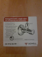   Eckregulierventil mit Comfort Griff 049160699 Schell