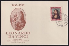 SELTENE MAKELLOSE MAXIMUMKARTE FDC - BUND 148 I MONA LISA / ERSTTAGSSTEMPEL 200€