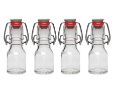 6 Leere Glasflaschen mit