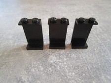 Lego 3 Stück Panel 1 x 2 x 3 Noppen geschlossen schwarz 2362a