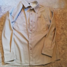 Hemd beige Kunstleder Gr. L Unisex, Herren, Damen, NEU