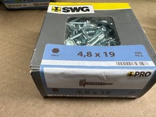 100 Stück SWG Trapezblech Bohrschrauben 4,8x19mm verzinkt / Cont2Pal4a