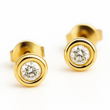 18K Gelbgold Ohrstecker 750 |